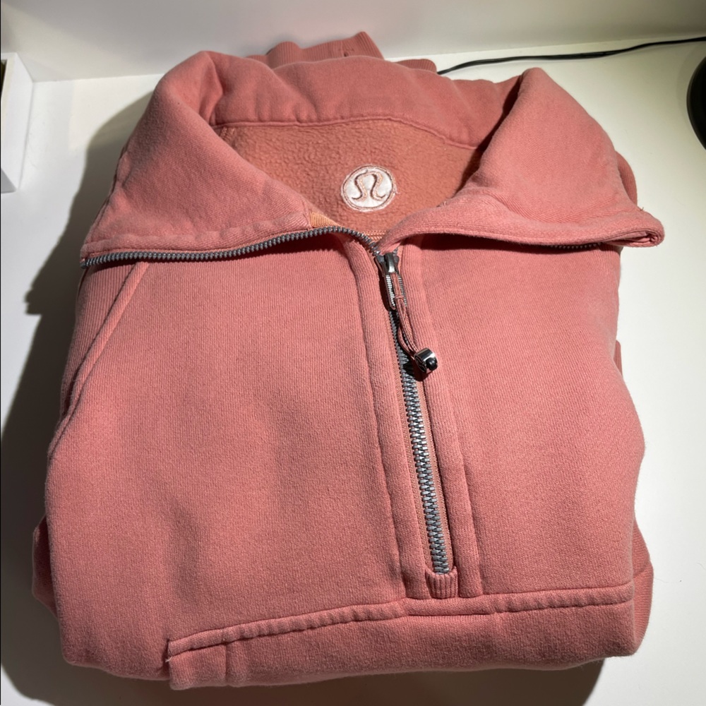 LuluLemon Half Zip Funnel Neck Cropped Scuba